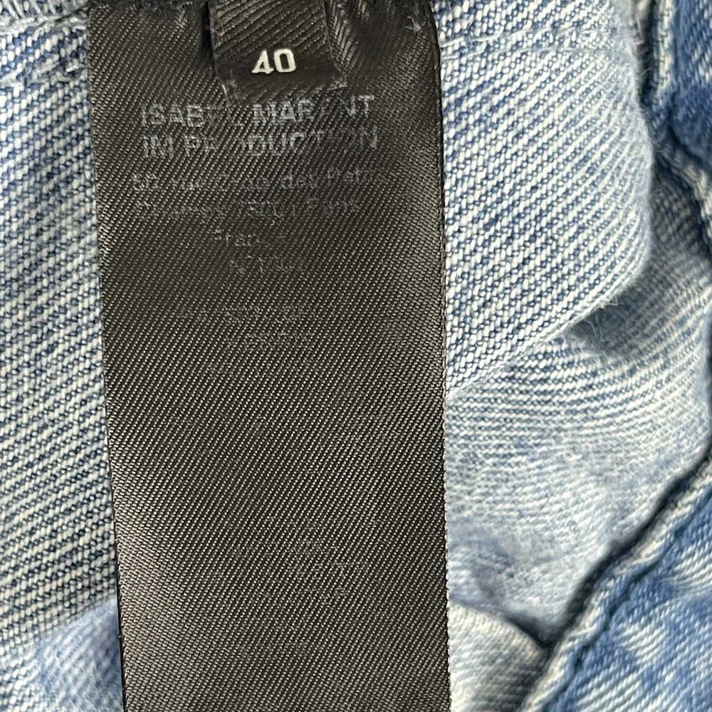 Isabel Marant Kerris Jeans Womens FR40 US8 Light Wash High Rise‎ Tapered FLAW